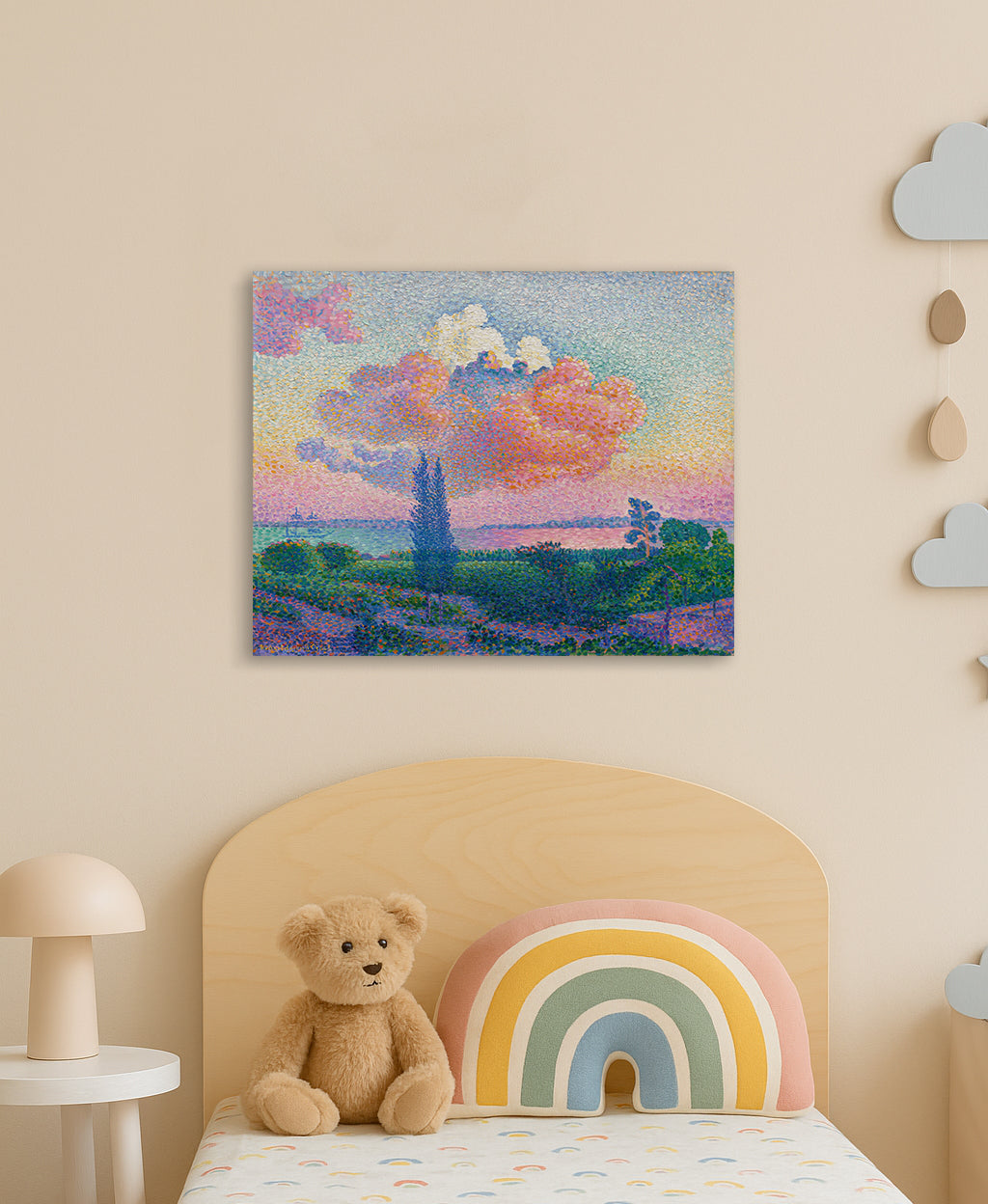Henri-Edmond Cross - The Pink Cloud - Canvas Print