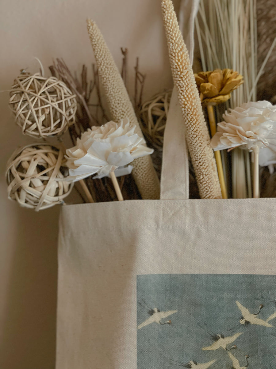 Court Ladies Preparing Newly Woven Silk - Cotton Canvas Tote Bag