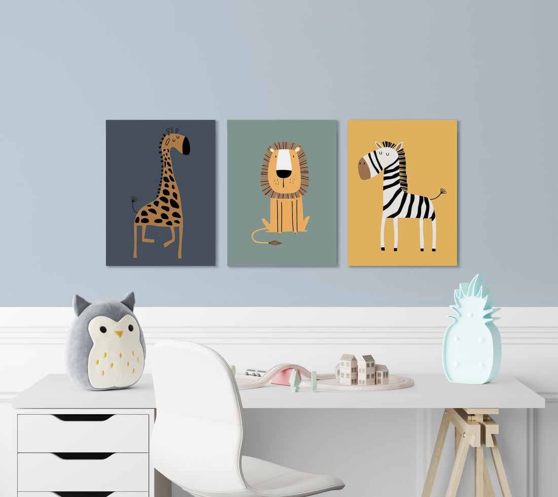 Whimsical Safari - Zebra - Canvas Print