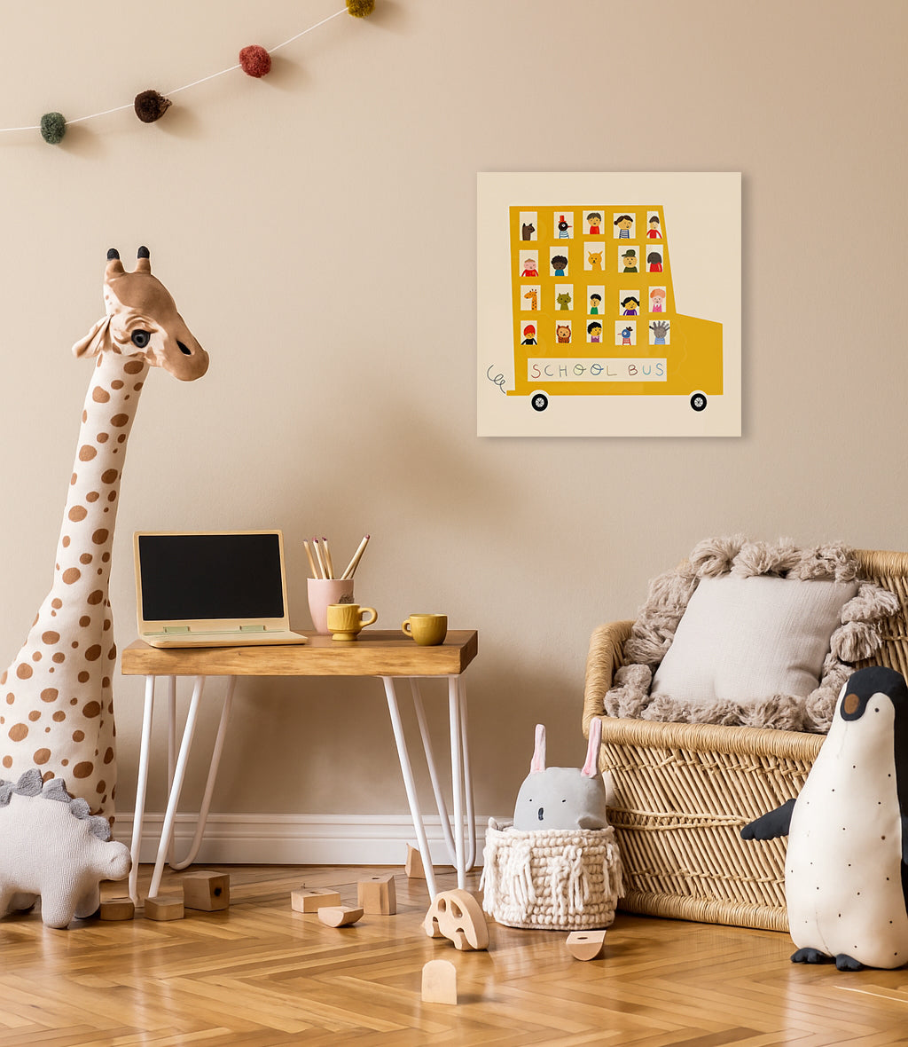 School Bus - Canvas Print