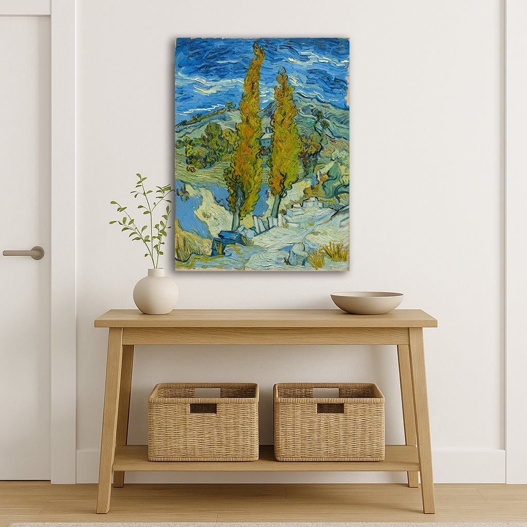 Van Gogh - Two Poplars in the Alpilles near Saint-Rémy - Canvas Print