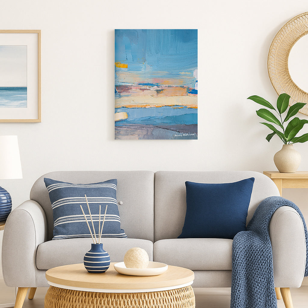 La Mer Au Coucher Du Soleil - Canvas Print