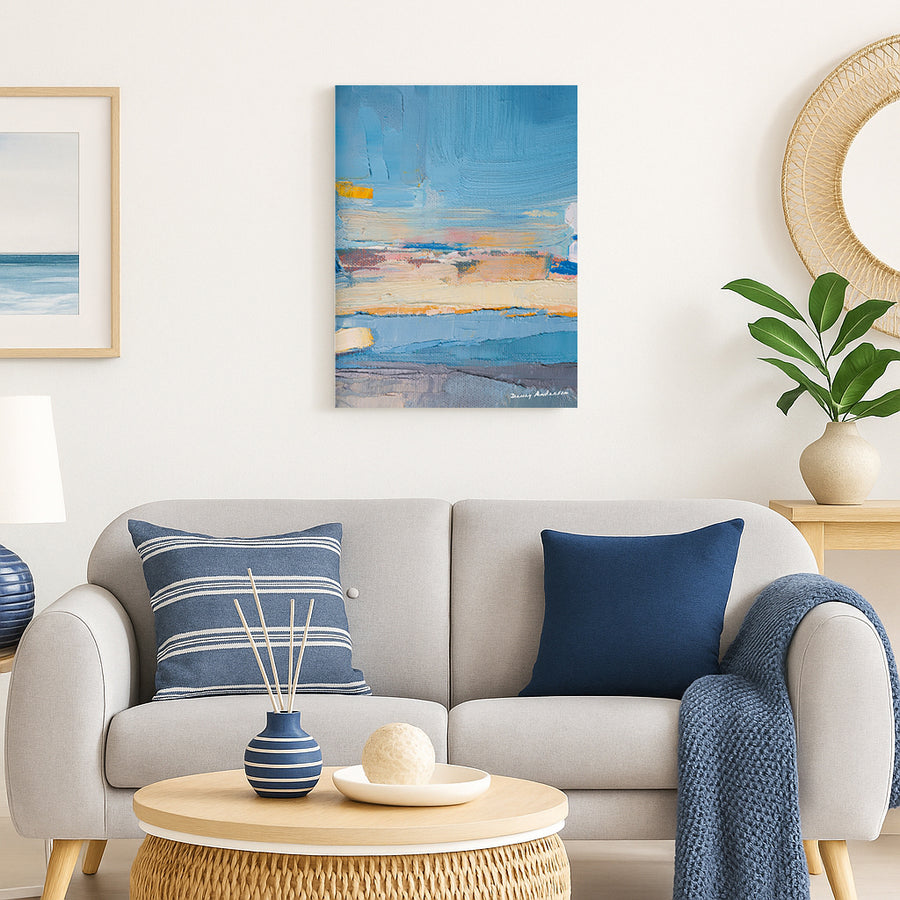 La Mer Au Coucher Du Soleil - Canvas Print