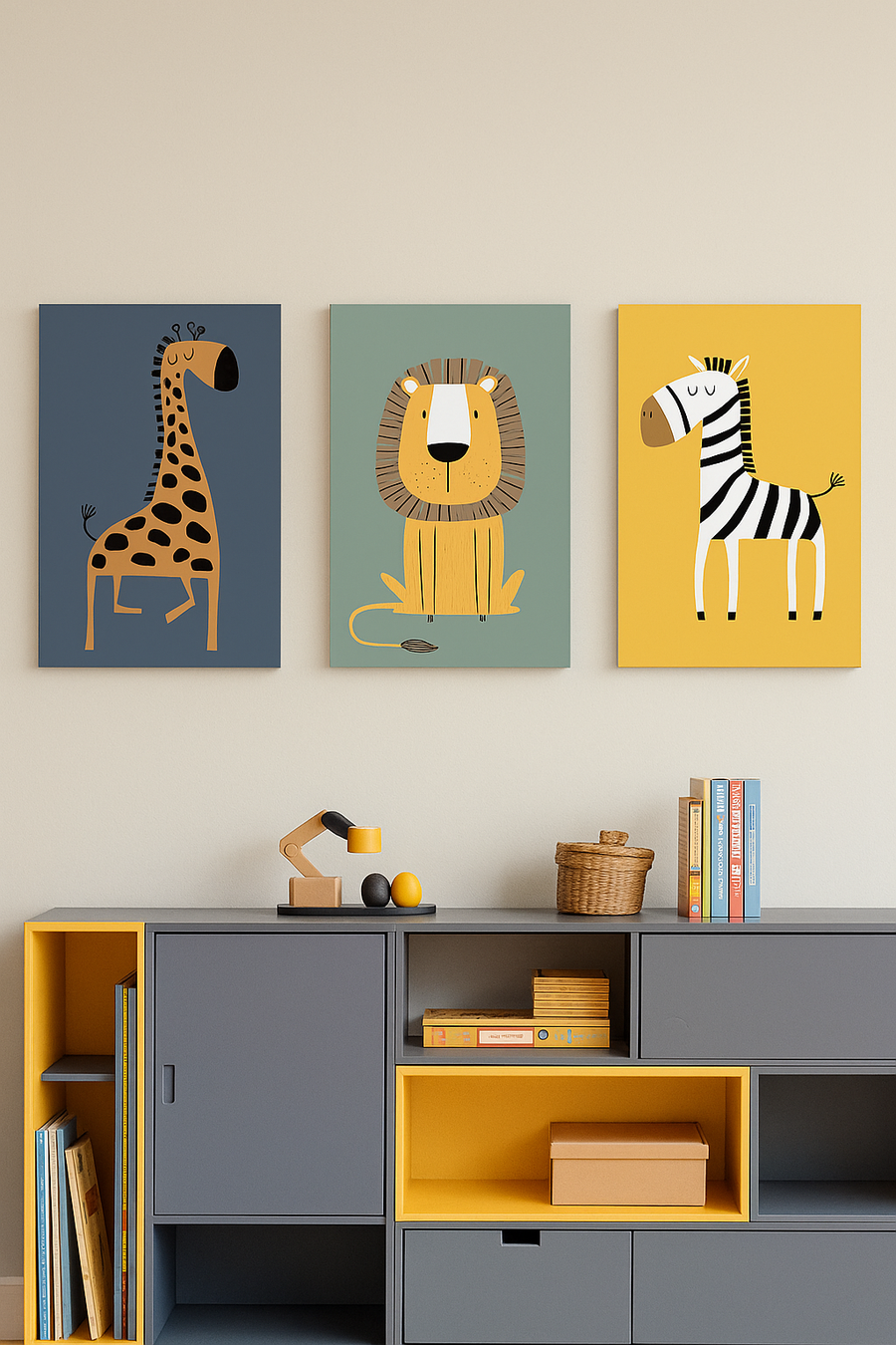 Whimsical Safari - Zebra - Canvas Print