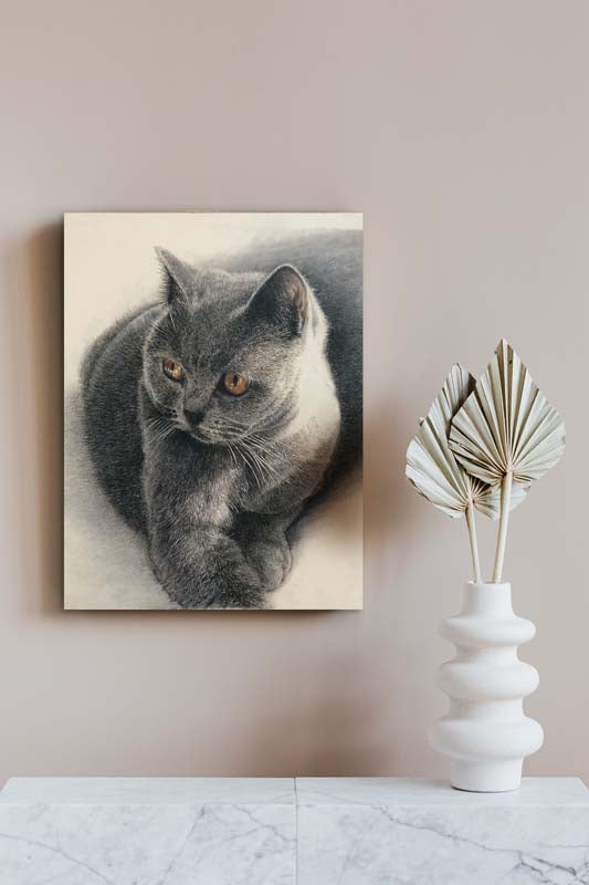 pencil drawing wall decor